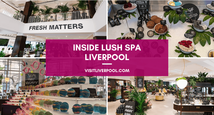 Inside lush spa Liverpool